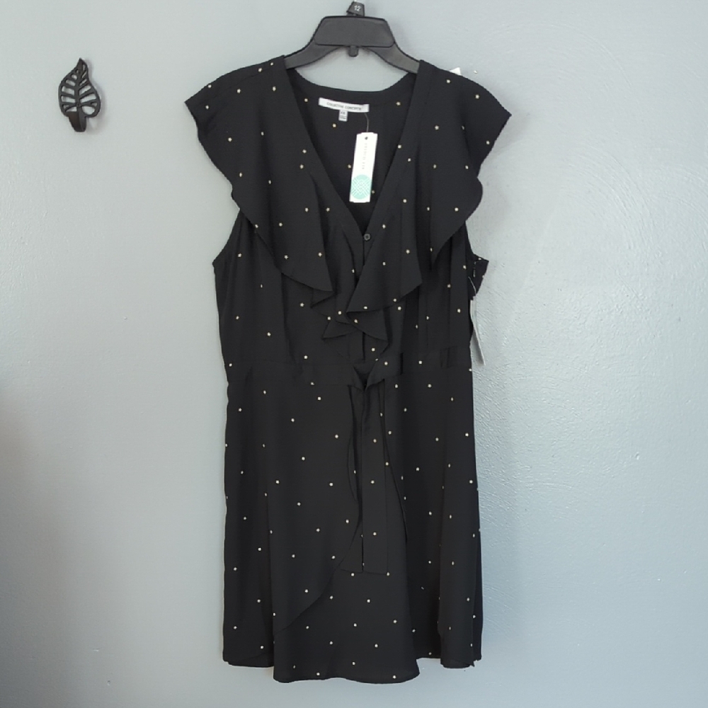 Collective Concepts X Stitch Fix Tori Ruffle Mini Dress with Stars Print 2XL